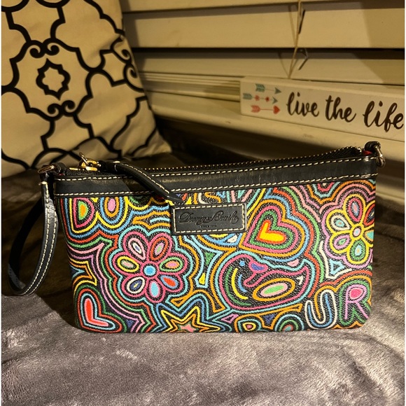 Dooney & Burke Mutli-colored Leather Wristlets - great pre-loved condition - Picture 4 of 7